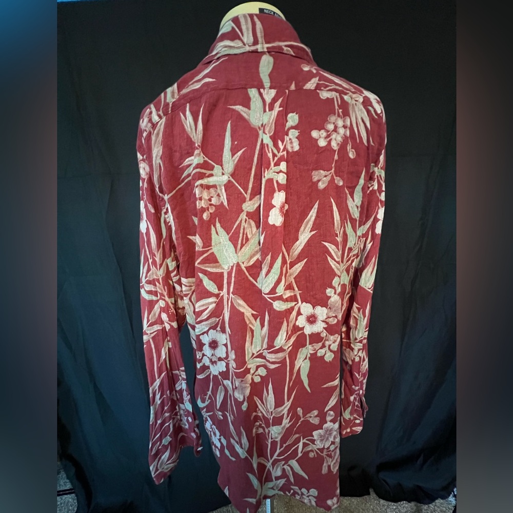 Chaps Lightweight long sleeve floral blouse